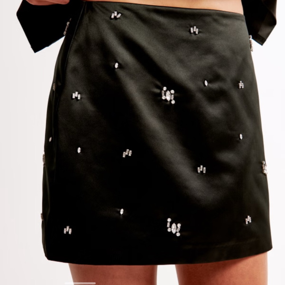 Abercrombie satin mini skort